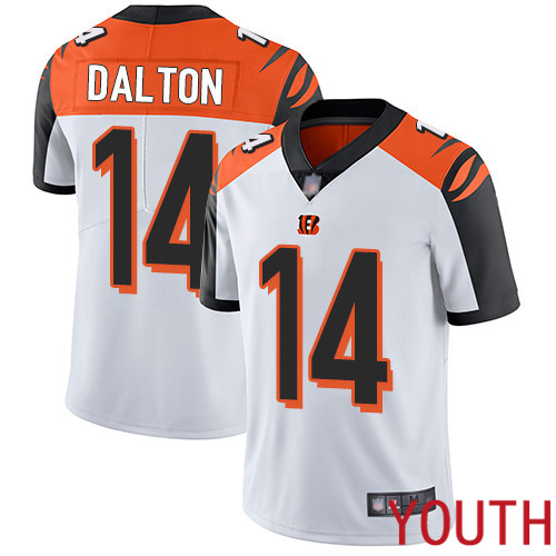 Cincinnati Bengals Limited White Youth Andy Dalton Road Jersey NFL Footballl #14 Vapor Untouchable->cincinnati bengals->NFL Jersey